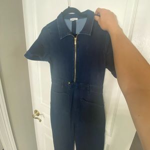 WeWoreWhat denim jumpsuit